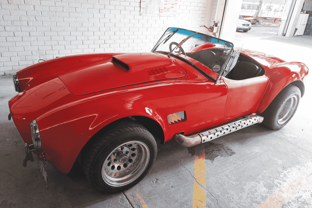Image shows a car at racers after full car respray and reassembly during Car Customisation by racers paint and panel in johannesburg
